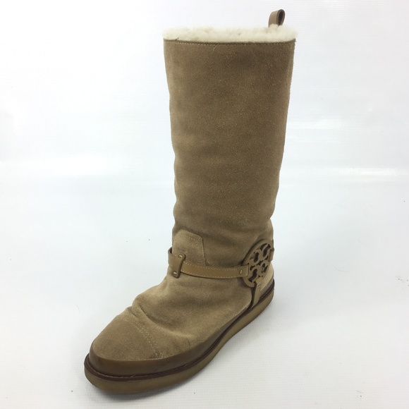 tory burch fur lined boots